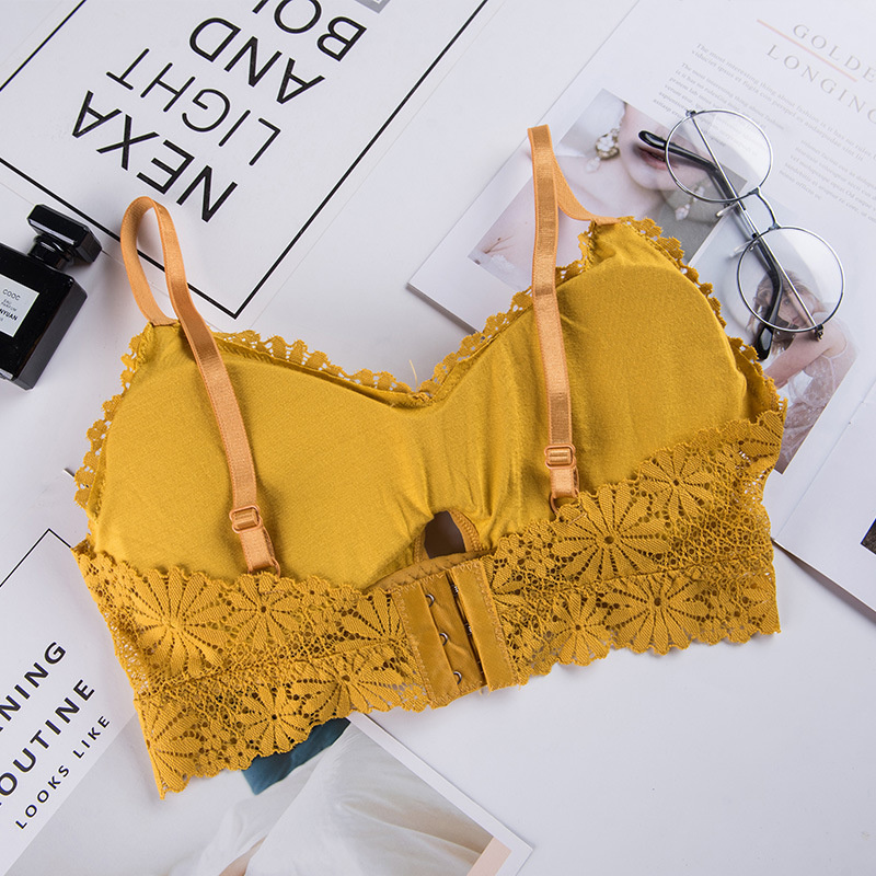 3D Sexy girl lace Lingerie Sea - Lace Bralette Set ulasan dan harga