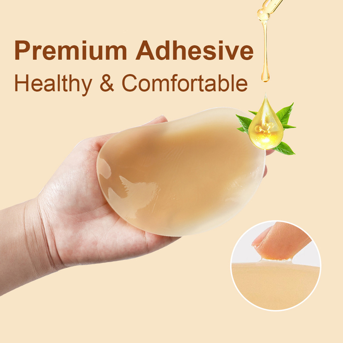 3Pairs Crescent Nipple Cover S - Plunge Bra Push Up ulasan dan harga
