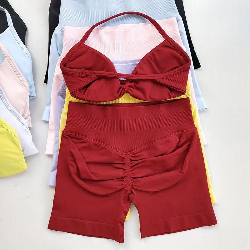 HISTELLO Sports Set  Piece Wom - Sports Bra Racerback ulasan dan harga
