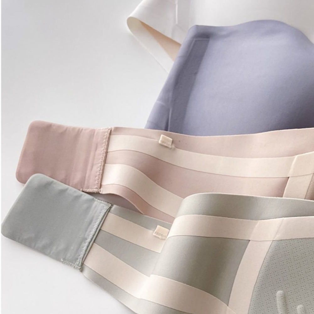 Solid Color Strapless Wrapped  - Plunge Bra Push Up ulasan dan harga