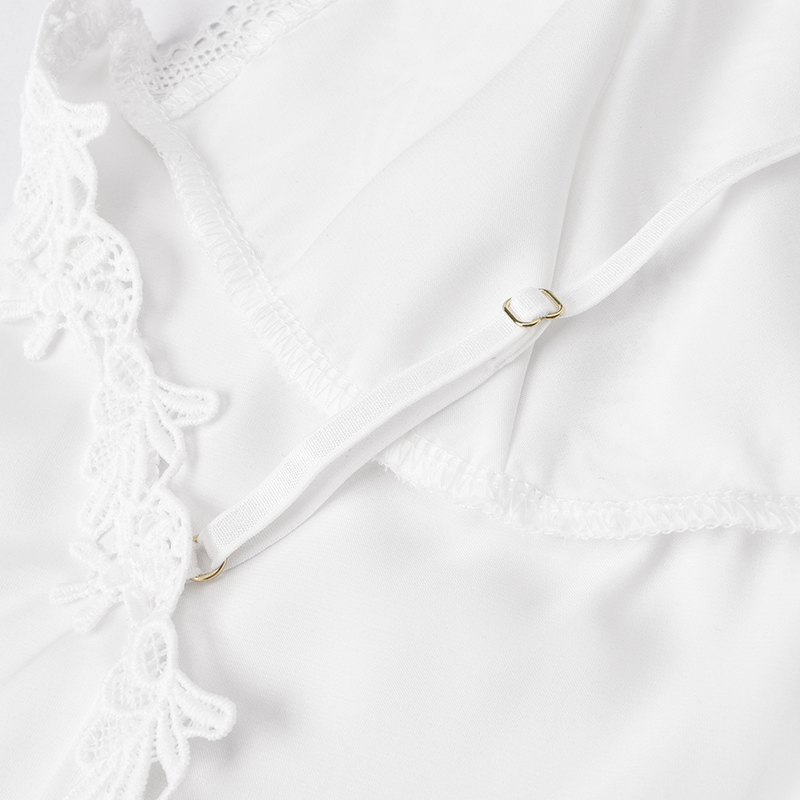 Bridal Satin Lace Robe Cami Sl - Sheer Mesh Bra ulasan dan harga