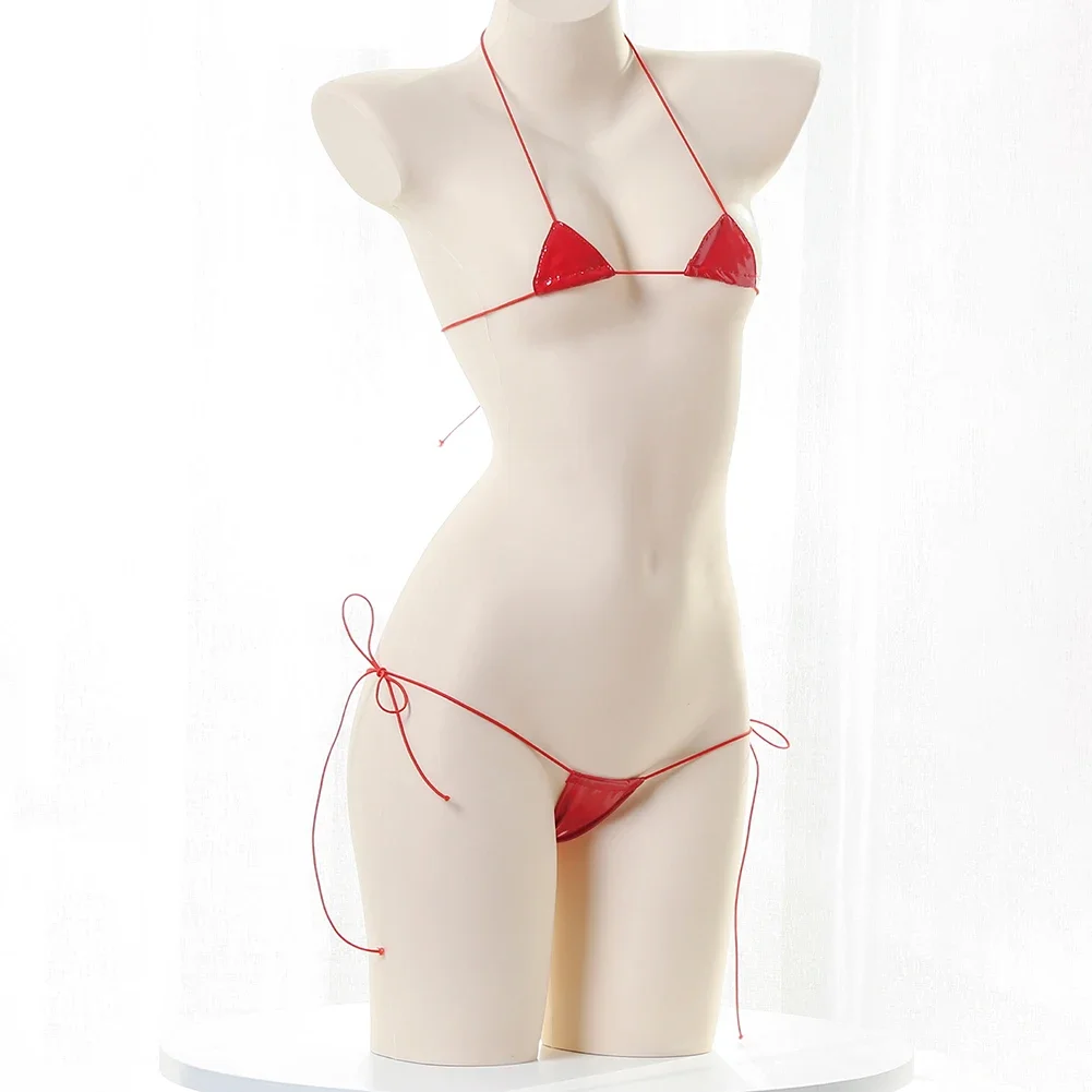New Womens Sexy Lingerie Leath - Lace Bralette Set ulasan dan harga