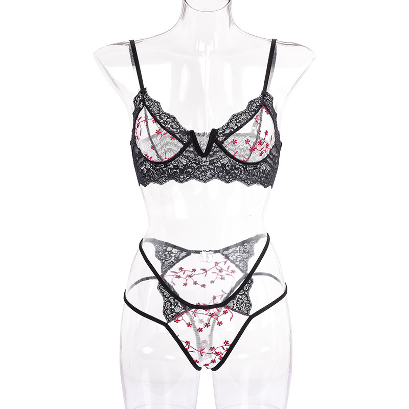 Women Lingerie Set Ultra Thin  - Lace Bralette Set ulasan dan harga